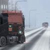 Zima - Volvo i autobus